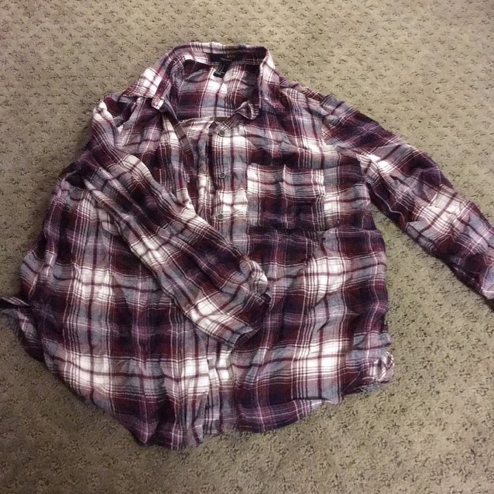 Plaid top